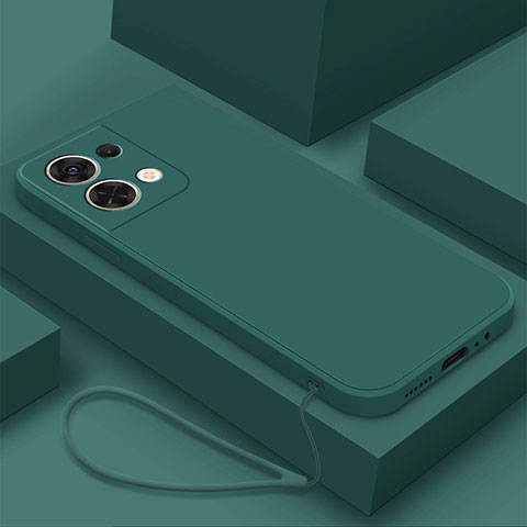 Coque Ultra Fine Silicone Souple 360 Degres Housse Etui YK2 pour Xiaomi Redmi Note 13 5G Vert Nuit