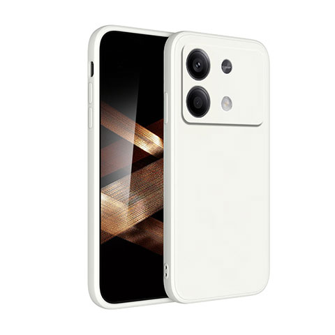 Coque Ultra Fine Silicone Souple 360 Degres Housse Etui YK2 pour Xiaomi Redmi Note 13R Pro 5G Blanc