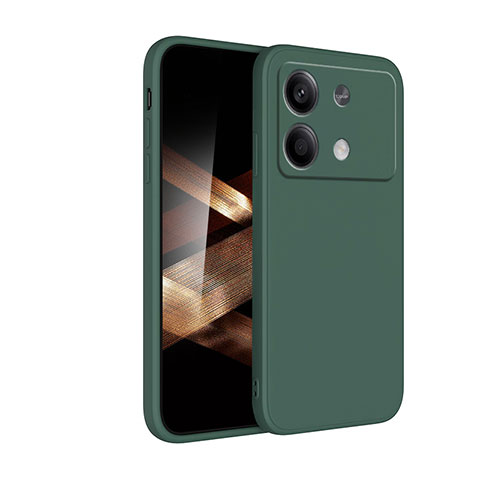 Coque Ultra Fine Silicone Souple 360 Degres Housse Etui YK2 pour Xiaomi Redmi Note 13R Pro 5G Vert