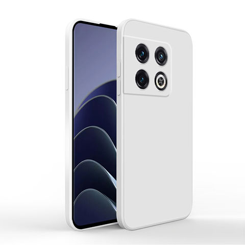 Coque Ultra Fine Silicone Souple 360 Degres Housse Etui YK3 pour OnePlus 10 Pro 5G Blanc