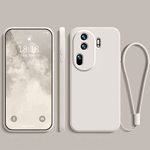 Coque Ultra Fine Silicone Souple 360 Degres Housse Etui YK3 pour Oppo Reno11 Pro 5G Blanc