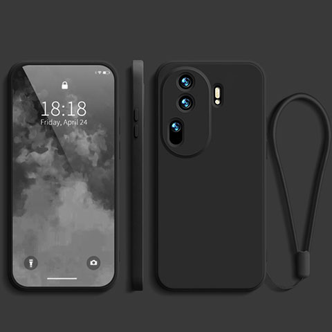 Coque Ultra Fine Silicone Souple 360 Degres Housse Etui YK3 pour Oppo Reno11 Pro 5G Noir