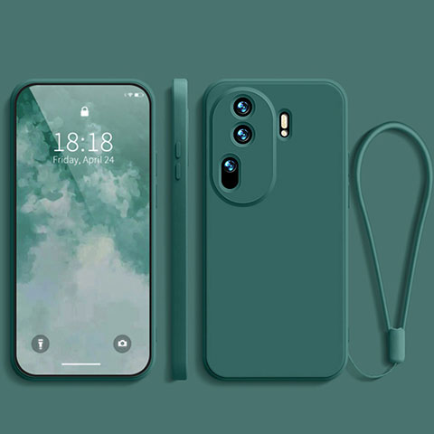 Coque Ultra Fine Silicone Souple 360 Degres Housse Etui YK3 pour Oppo Reno11 Pro 5G Vert