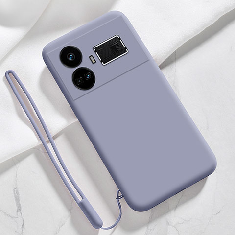 Coque Ultra Fine Silicone Souple 360 Degres Housse Etui YK3 pour Realme GT Neo5 5G Gris Lavende