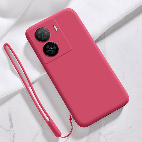 Coque Ultra Fine Silicone Souple 360 Degres Housse Etui YK3 pour Vivo iQOO Z7x 5G Rouge