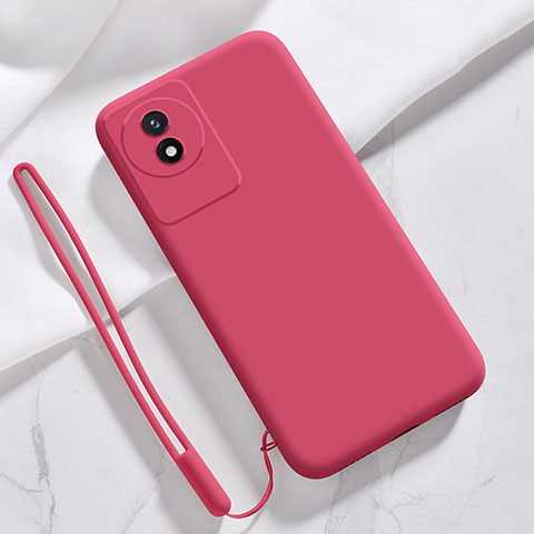 Coque Ultra Fine Silicone Souple 360 Degres Housse Etui YK3 pour Vivo Y02 Rouge