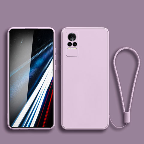 Coque Ultra Fine Silicone Souple 360 Degres Housse Etui YK3 pour Xiaomi Civi 1S 5G Violet Clair