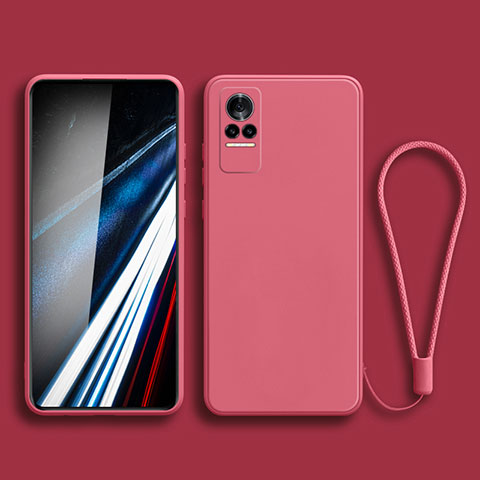 Coque Ultra Fine Silicone Souple 360 Degres Housse Etui YK3 pour Xiaomi Civi 5G Rose Rouge