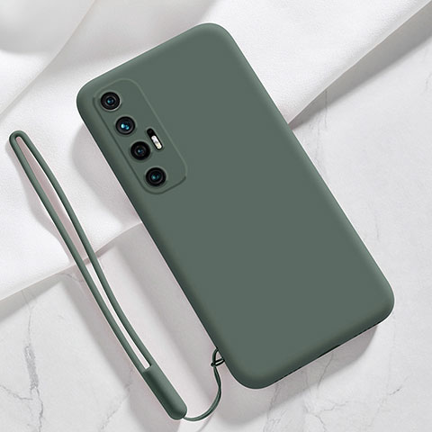 Coque Ultra Fine Silicone Souple 360 Degres Housse Etui YK3 pour Xiaomi Mi 10S 5G Vert Nuit