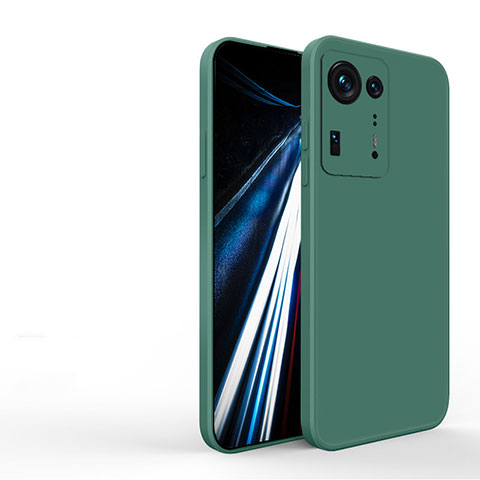 Coque Ultra Fine Silicone Souple 360 Degres Housse Etui YK3 pour Xiaomi Mi Mix 4 5G Vert Nuit