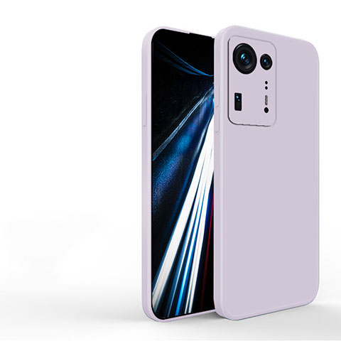 Coque Ultra Fine Silicone Souple 360 Degres Housse Etui YK3 pour Xiaomi Mi Mix 4 5G Violet Clair