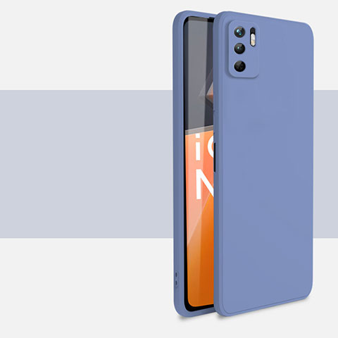 Coque Ultra Fine Silicone Souple 360 Degres Housse Etui YK3 pour Xiaomi POCO M3 Pro 5G Gris Lavende