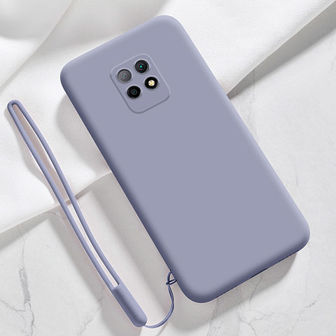 Coque Ultra Fine Silicone Souple 360 Degres Housse Etui YK3 pour Xiaomi Redmi 10X Pro 5G Gris Lavende