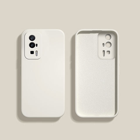 Coque Ultra Fine Silicone Souple 360 Degres Housse Etui YK3 pour Xiaomi Redmi K60 5G Blanc