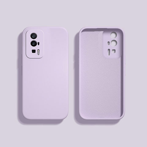 Coque Ultra Fine Silicone Souple 360 Degres Housse Etui YK3 pour Xiaomi Redmi K60 5G Violet Clair