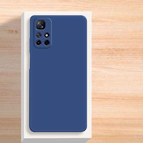 Coque Ultra Fine Silicone Souple 360 Degres Housse Etui YK3 pour Xiaomi Redmi Note 11T 5G Bleu