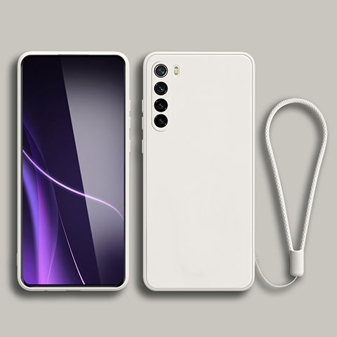 Coque Ultra Fine Silicone Souple 360 Degres Housse Etui YK3 pour Xiaomi Redmi Note 8 (2021) Blanc