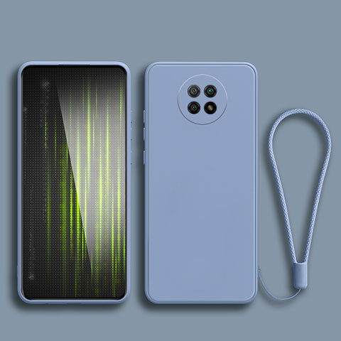 Coque Ultra Fine Silicone Souple 360 Degres Housse Etui YK3 pour Xiaomi Redmi Note 9 5G Gris Lavende