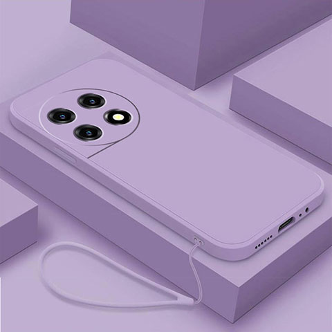 Coque Ultra Fine Silicone Souple 360 Degres Housse Etui YK4 pour OnePlus Ace 2 Pro 5G Violet Clair