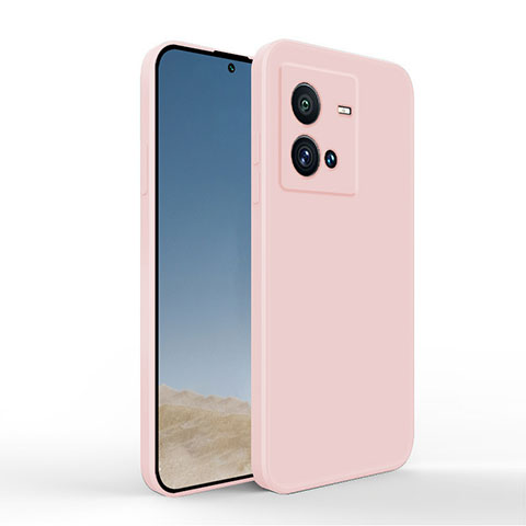 Coque Ultra Fine Silicone Souple 360 Degres Housse Etui YK4 pour Vivo iQOO 10 Pro 5G Rose