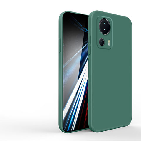 Coque Ultra Fine Silicone Souple 360 Degres Housse Etui YK4 pour Xiaomi Mi 12 Lite NE 5G Vert Nuit