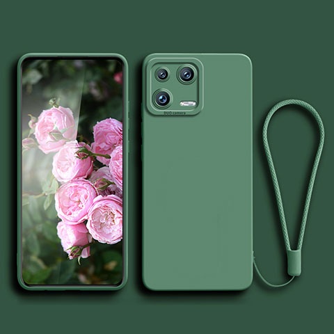 Coque Ultra Fine Silicone Souple 360 Degres Housse Etui YK4 pour Xiaomi Mi 13 5G Vert Nuit