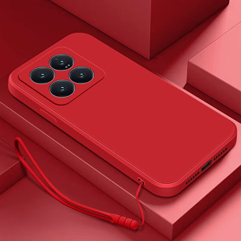 Coque Ultra Fine Silicone Souple 360 Degres Housse Etui YK4 pour Xiaomi Mi 14 5G Rouge