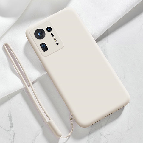 Coque Ultra Fine Silicone Souple 360 Degres Housse Etui YK4 pour Xiaomi Mi Mix 4 5G Blanc