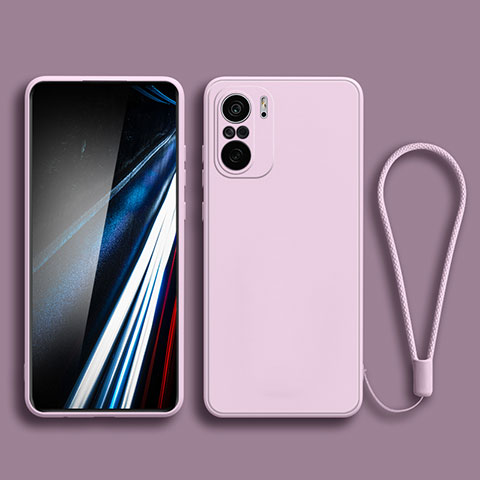 Coque Ultra Fine Silicone Souple 360 Degres Housse Etui YK4 pour Xiaomi Poco F3 5G Violet Clair