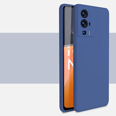 Coque Ultra Fine Silicone Souple 360 Degres Housse Etui YK4 pour Xiaomi Poco F5 Pro 5G Bleu