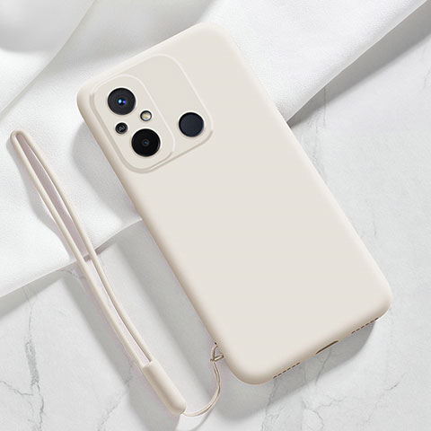 Coque Ultra Fine Silicone Souple 360 Degres Housse Etui YK4 pour Xiaomi Redmi 11A 4G Blanc