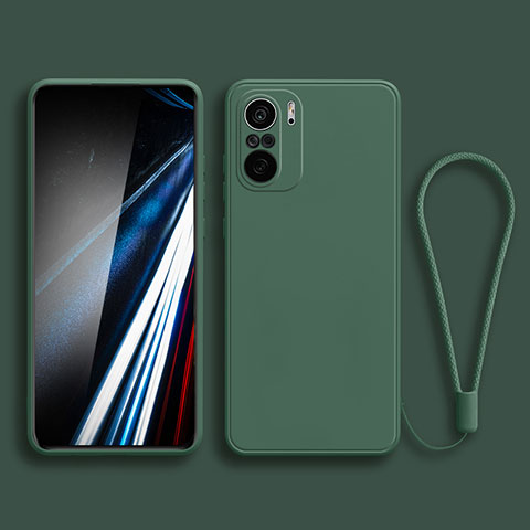 Coque Ultra Fine Silicone Souple 360 Degres Housse Etui YK4 pour Xiaomi Redmi K40 5G Vert Nuit