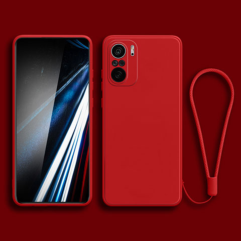 Coque Ultra Fine Silicone Souple 360 Degres Housse Etui YK4 pour Xiaomi Redmi K40 Pro+ Plus 5G Rouge