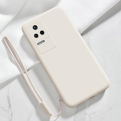 Coque Ultra Fine Silicone Souple 360 Degres Housse Etui YK4 pour Xiaomi Redmi K40S 5G Blanc