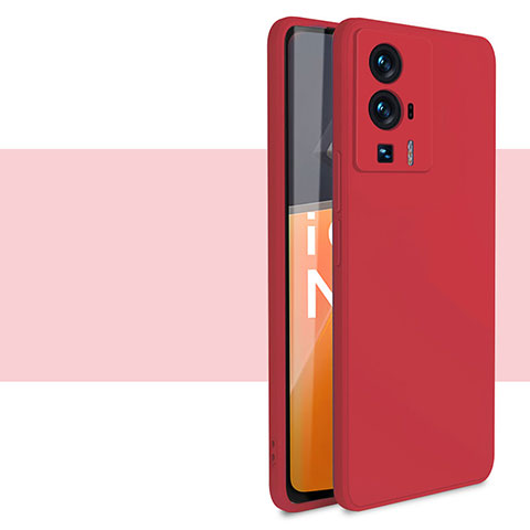 Coque Ultra Fine Silicone Souple 360 Degres Housse Etui YK4 pour Xiaomi Redmi K60 5G Rouge