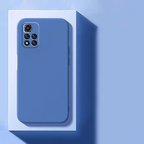 Coque Ultra Fine Silicone Souple 360 Degres Housse Etui YK4 pour Xiaomi Redmi Note 11 Pro+ Plus 5G Bleu