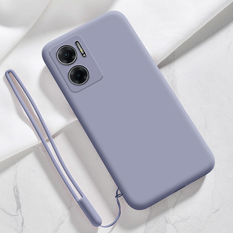 Coque Ultra Fine Silicone Souple 360 Degres Housse Etui YK4 pour Xiaomi Redmi Note 11E 5G Gris Lavende