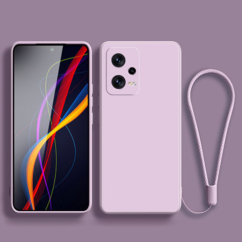 Coque Ultra Fine Silicone Souple 360 Degres Housse Etui YK4 pour Xiaomi Redmi Note 12 Pro 5G Violet Clair