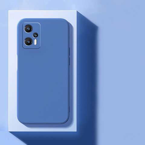 Coque Ultra Fine Silicone Souple 360 Degres Housse Etui YK4 pour Xiaomi Redmi Note 12T Pro 5G Bleu