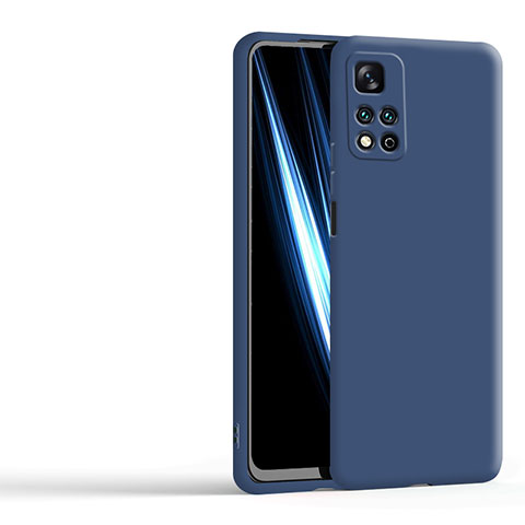 Coque Ultra Fine Silicone Souple 360 Degres Housse Etui YK5 pour Xiaomi Mi 11i 5G (2022) Bleu