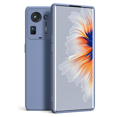 Coque Ultra Fine Silicone Souple 360 Degres Housse Etui YK5 pour Xiaomi Mi Mix 4 5G Gris Lavende