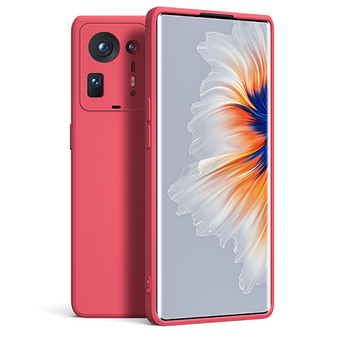 Coque Ultra Fine Silicone Souple 360 Degres Housse Etui YK5 pour Xiaomi Mi Mix 4 5G Rouge