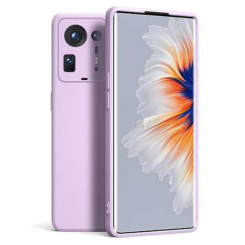 Coque Ultra Fine Silicone Souple 360 Degres Housse Etui YK5 pour Xiaomi Mi Mix 4 5G Violet Clair