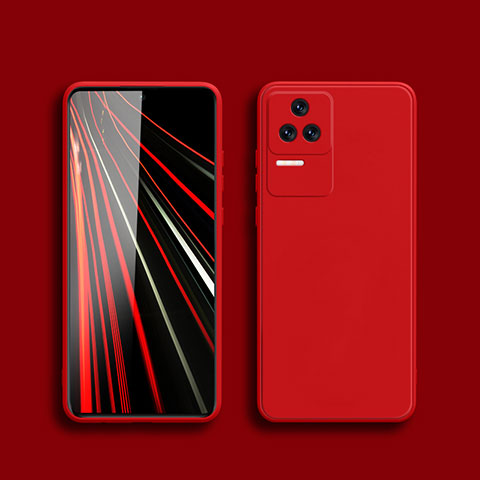 Coque Ultra Fine Silicone Souple 360 Degres Housse Etui YK5 pour Xiaomi Poco F4 5G Rouge