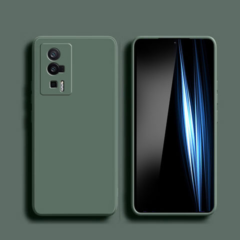 Coque Ultra Fine Silicone Souple 360 Degres Housse Etui YK5 pour Xiaomi Poco F5 Pro 5G Vert