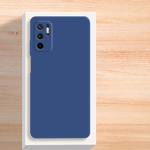 Coque Ultra Fine Silicone Souple 360 Degres Housse Etui YK5 pour Xiaomi POCO M3 Pro 5G Bleu