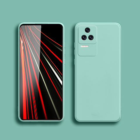 Coque Ultra Fine Silicone Souple 360 Degres Housse Etui YK5 pour Xiaomi Redmi K40S 5G Pastel Vert