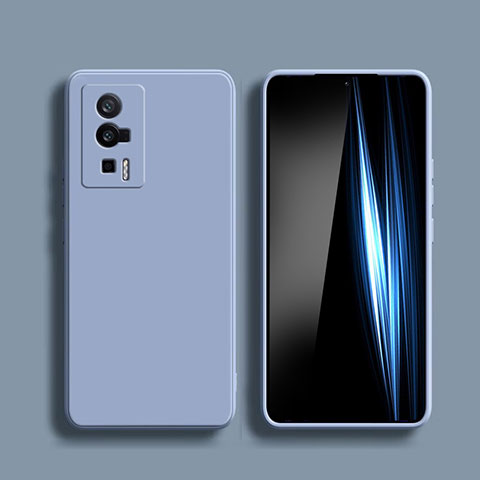 Coque Ultra Fine Silicone Souple 360 Degres Housse Etui YK5 pour Xiaomi Redmi K60 5G Gris Lavende