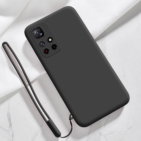 Coque Ultra Fine Silicone Souple 360 Degres Housse Etui YK5 pour Xiaomi Redmi Note 11T 5G Noir