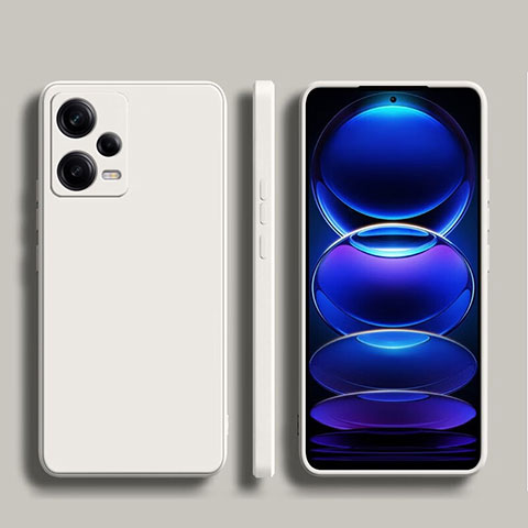 Coque Ultra Fine Silicone Souple 360 Degres Housse Etui YK5 pour Xiaomi Redmi Note 12 5G Blanc